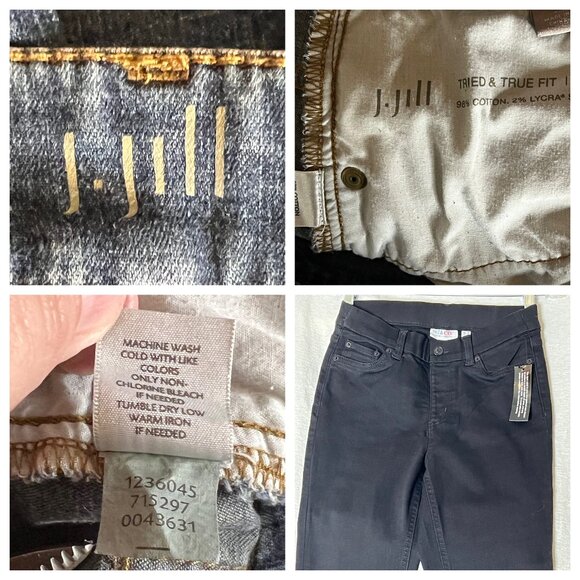 J. Jill Women's Tried & True Fit Slim Leg Jeans Size 8 Cotton & Lycra - Picture 7 of 10